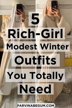 modest winter outfits Rich Girl Vibes, Modest Girl, Look Expensive