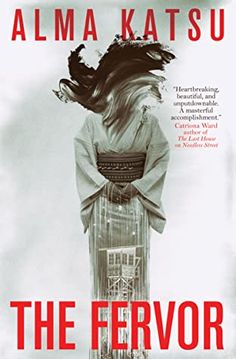 the cover of the book the fervor by alma katsu, with an image of a woman's hair blowing in the wind