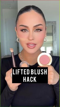 Makeup To Lift Face, Blush Placement Face Shapes, Makeup Placement Face, Blush Placement, Blush Application, Makeup Life Hacks, Contour Tutorial, How To Apply Blush