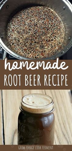 the homemade root beer recipe is ready to be made in an instant pressure cooker