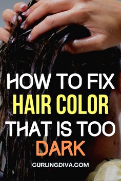 When after re-dyeing your hair, you find the result darker than what you would have wanted, you can still fix it. Without knowing the science of hair color, your instinct would tell you to wash the dark color away. You’re right. L’Oréal recommends that you should wash your hair with a clarifying shampoo. Clarifying shampoos do not remove hair color instantly. But with repeated use, the color will fade. Pair your routine with a hair mask. Lighten Dark Hair With Highlights, Lightening Dark Hair At Home, Color Fade Hair, Natural Hair Color Remover, Hair Too Dark After Coloring, Fade Black Hair Dye, Hair Color Changes For Dark Hair, Fading Hair Color, How To Take Color Out Of Your Hair