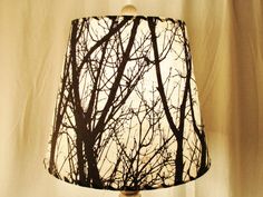 a lamp that has some branches on it