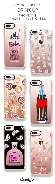 four phone cases with different designs on them