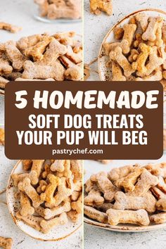 5 Homemade Soft Dog Treats your furry friend will love! Easy to make, healthy, and perfect for sensitive teeth. Find the best recipes for happy tails. Easy Homemade Puppy Treats, Soft Dog Treats Homemade No Bake, Shelf Stable Homemade Dog Treats, Healthy Dog Biscuits Recipes, Soft Dog Treats Homemade Easy, Soft Dog Treats Recipes, Shelf Stable Dog Treat Recipe, Sourdough Dog Treats, Soft Dog Treats Homemade