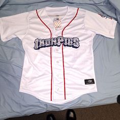 This Is An Ot Sports Lehigh Valley (Philadelphia Phillies) Aaa Baseball Jersey In A Men's Small. It's New With Tags With No Flaws. Athletic, Athleisure, Sports, Baseball, Summer, Fanatic, Casual, Streetwear. White Sporty Jersey For College, White Sporty College Jersey, Sporty White College Jersey, White Short Sleeve Sports Jersey, White Baseball Jersey For College Sports Season, White College Baseball Jersey For Sports Season, White Fan Apparel Jersey For College, White College Fan Apparel Jersey, White Sporty Baseball Jersey For College