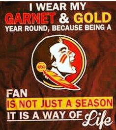 i wear my garment & gold year round, because being a fan is not just a season it's a way of life