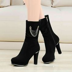 Black Pencil Heels, Girly Shoes Boots, Sepatu Pump, Shoe Hacks, Pencil Heels, Shoes Heels Classy