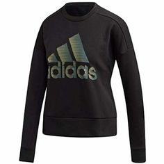 Adidas Womens Printed Long Sleeve Crew Neck Sweater, Black, Size Xs, $60, Nwt 1 Day Handling Time From Houston,Tx Satisfaction Guaranteed Or Your Money Back! New Items Are Added Every Week. Brand: Adidas Style: Crew Neck Logo Sweater Size: Xs Material: Cotton, Polyester Condition: New With Tags Sku: R2 - 15 Arm Pit To Arm Pit: 20" (Laid Flat. Unstretched) Length: 21.5" Sleeves: 19.5" Shipping All Items Are Shipped From Houston,Tx,77477. Your Paid Item Will Ship In 1 Business Day With Tracking Nu Gold Adidas, Nordic Walking, Adidas Fashion, Adidas Hoodie, Care Tag, Workout Sweatshirt, Adidas Tops, Adidas Online, Adidas Black