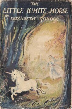 an old children's book with the title, the little white horse by elizabeth george