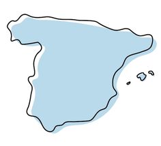 a map of the island of st barto in blue ink on a white background