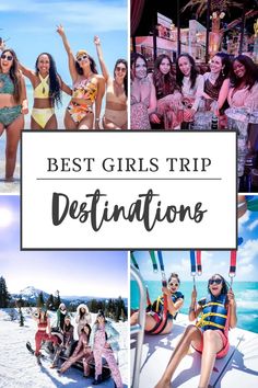 Girls Beach Trip Ideas, Weekend Girls Trip Ideas, Girls Vacation Ideas, Girls Trips In The Us, Girls Trips, 30th Birthday Trips For Women, Girls Trip Places, Sister Trips Ideas, Sister Vacation