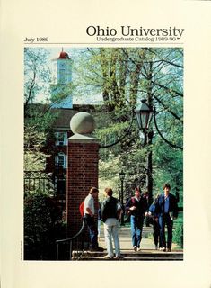 the front cover of an old university magazine