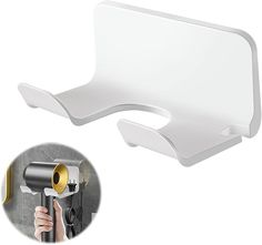 Amazon.com: Buoluty Hair Dryer Holder,Blow Dryer Holder Wall Mounted,Hairdryer Holder For Bathroom,Blow Dryer Holder,Compatible With Most Hair Dryers(White) : Home & Kitchen Bathroom Trays, Hairdryer Holder, Blow Dryer Holder, Hair Dryer Holder, Bathroom Tray, Hair Dryers, White Home, Blow Dryer, Dryers