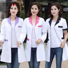 Doctor Uniform Woman, Labcoat Doctors, Doctors Clothes, Lab Coat Fashion, Medical Scrubs Men, Doctors Coat, Doctor Clothes, Medical Clothes, Doctor White Coat