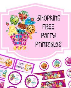 shopkinss free party printables for the kids to use on their own