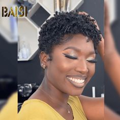 BAISI HAIR Pixie Cut Wig Baisi Fashion Short Afro Curly Wig Honey Blonde Pixie Cut, Honey Blonde Pixie, Afro Curly Wig, Unice Hair, Blonde Pixie Cut, Short Afro, Blonde Pixie Cuts, Pixie Cut Wig, Curly Wig