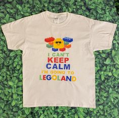 Legoland Tshirt Ideas, Legoland California, Cant Keep Calm, Cute Shirt Designs, Lego Party, Travel Shirts, Instagram Shop