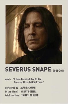 the poster for severus snape