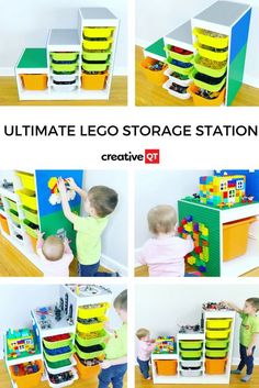 the ultimate lego storage station for toddlers to play with and learn how to use it