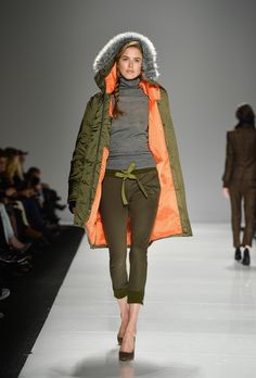 Joe Fresh Runway FW14 Green Parka Outfit, Green Coat Outfit, Green Parka, 2015 Fashion Trends, Fashion Friday, Joe Fresh, Green Coat, Weekend Wear