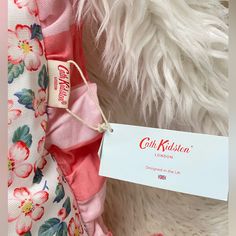 A Darling Quality Decorators Piece. Reversible Pattern. Wide Pink, Ruffle, Edging. 12” X 12”. Questions? Leave A Comment Below! 12 Questions, Ruffle Pillow, Pink Ruffle, Cath Kidston, London Design, Pink Yellow, Bed Pillows, Yellow, Pattern