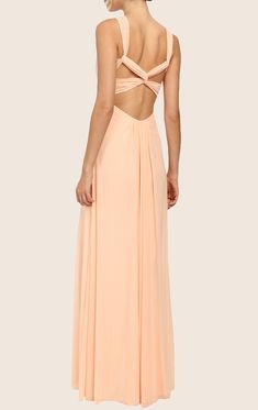 MACloth Halter Chiffon Long Prom Dress with Cross Back Peach Formal GownSilhouette: A Line Neckline: Sweetheart Neck Waist: Nature Hemline/Train: No Train Sleeve Length: Sleeveless Embellishments: Pleated Back Details: Zipper Fully Lined: Yes Built-In Bra: Yes Boning: Yes Fabric: Chiffon Shown Color: Peach Bodice Color: -- Occasion: Wedding, Prom, Homecoming, Cocktail Rustic Barn Wedding Ideas, Amazing Prom Dresses, Wedding Guest Dress Code, A Line Neckline, Black Chiffon Top, Peach Bridesmaid Dresses, Full Gown, Barn Wedding Ideas, Cute Formal Dresses