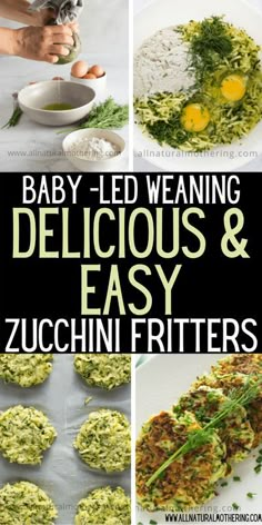 baby - led weaning delicious and easy zucchini fritters recipe