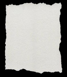 a piece of white paper with black background