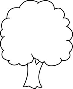 a drawing of a broccoli tree with leaves on the top and bottom part