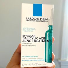 Effaclar Salicylic Acid Acne Treatment Serum This Lightweight Salicylic Acid Acne Treatment Serum Clears Acne Blemishes And Helps Prevent New Breakouts, While Also Visibly Reducing Pores, Fine Lines, And Post-Acne Marks. This Serum Includes Triple Acid Complex, A Blend Of 1.5% Salicylic Acid, Glycolic Acid, And Micro-Exfoliating Lipo-Hydroxy Acid For Optimal Efficacy. This Formula Also Includes Niacinamide And La Roche-Posay Thermal Water To Help Soothe Skin And Minimize Skin Irritation. Post Acne Marks, Thermal Water, Salicylic Acid Acne, Reduce Pores, Hormonal Acne, Acne Blemishes, Hormonal Changes, Acne Marks, Clear Acne