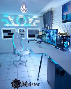 Gaming Room Setup For Boys, Luxury Gaming Room, Game Room Inspiration, Desk Gaming Setup, Gaming Setup Ideas, Gaming Computer Room, Aesthetic Gaming, Dream Setup