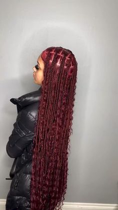 Braids For Ladies, Latest Braids Hairstyles, Elegant Long Hairstyles, Latest Braids, Cascading Curls, Hairstyles For Ladies, Braided Hairstyles For Black Women Cornrows, Beautiful Black Hair, Big Box Braids Hairstyles