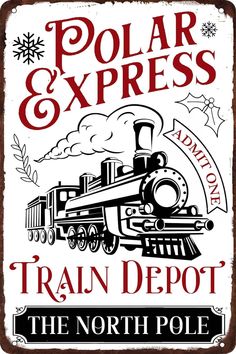 the polar and express train depot sign