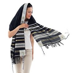 Top Rated HalleluYAH King Solomon Tallit Prayer Shawl 72 x 22 with Bag | Design (4 Color), Women's Scarves Wraps Solomon's Temple, Ark Of The Covenant, Star Shawl, Jewish Prayer, Divine Wisdom, Powerful Prayers, Hebrew Letters, King Solomon, Prayer Shawl