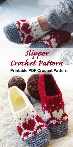 the slipper crochet pattern is available for purchase