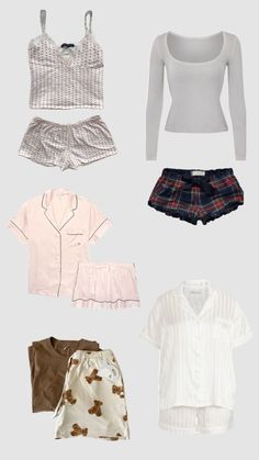 Pj Fits, Pijama Outfit, Sleep Fits, Mini Shorts Outfit, Night Rituals, 2000s Outfit, Time Clothes, Pajama Outfits, Outfit Layout