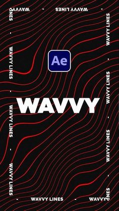 an ad for the new wavey line is shown in red and black with white lettering