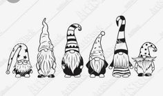 an image of gnomes with hats and tails