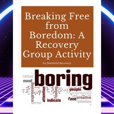 Breaking Free from Boredom in Recovery: Therapeutic Group Activity for Addiction Recovery Looking for an engaging, evidence-based group activity designed to address boredom as a trigger for relapse? Breaking Free from Boredom in Recovery is a structured therapeutic group activity that empowers individuals in addiction recovery to manage boredom and prevent relapse. This interactive group activity combines mindfulness, cognitive restructuring, and goal-setting exercises to help participants recognize boredom triggers, reframe negative thoughts, and develop personalized action plans. Ideal for support groups, therapy sessions, or recovery workshops, this activity is designed to foster proactive engagement and strengthen participants' recovery journeys. Key Features: ** Mindfulness Exercise: Substance Use Group Activities, Cognitive Restructuring, Feelings Faces, Discussion Prompts, Relapse Prevention, Mental Health Recovery, Group Ideas, Mindfulness Techniques, Peer Support