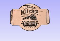 the polar express train depot logo