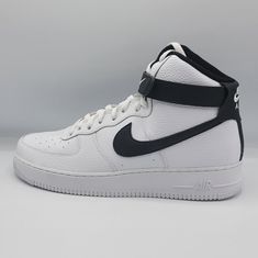 Nike Air Force 1 '07 High Basketball Shoe Ct2303-100 White/Black Us Men Box Will Ship But Is In Bad Shape. Selling As New Without Box For That Reason. Nike Air Force 1 High, Air Force 1 High, Shoes Retro, Nike Air Force 1 07, Us Man, Nike Air Force 1, Air Force 1, Nike Air Force, Basketball Shoes