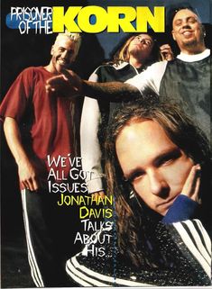 a magazine cover with the band korn on it