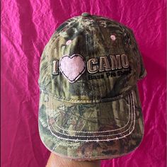 Nwot Adorable Youth Bass Pro Shops I Love Camo Hat! Velcro Adjustable. Camouflage And Pink. 0065 Pink Bass Pro Hat, Cupcake Princess, Swag Hats, Midwest Princess, Camo Hat, Camo And Pink, Hi Fashion, My Shopping List, Fancy Nancy