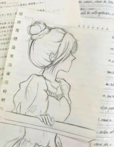 Cute Drawings Simple Sketch, Cute Sketches Aesthetic Doodle, Cute Anime Sketch Easy, Sketsa Aesthetic Simple, Piece Of Paper Drawing, Anime Easy Drawing Sketch, Sketch Book Ideas Aesthetic Easy, Simple Sketches Aesthetic, Random Sketch Ideas Easy