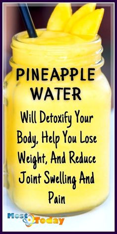 Pineapple Detox, Pineapple Water, Low Carb Snack, Healthy Drinks Smoothies, Detoxify Your Body, Healthy Drinks Recipes, Fat Burner Drinks, Water Recipes, Health Drink