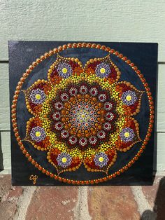 Inspired by Shanart.nc Dot Art Painting, Dots Art, Mandala Art, Sunflower, Art Painting, Tapestry