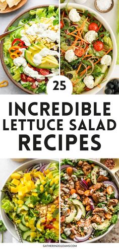 25 incredible lettuce salad recipes that are easy to make and delicious for lunch