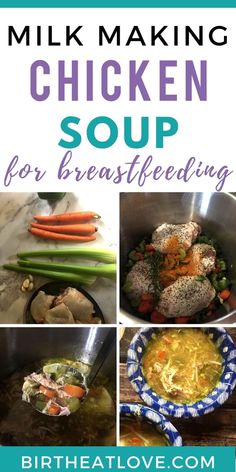 chicken soup for breastfeeding is an easy way to make it in the slow cooker