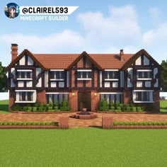 an image of a large house in minecraft