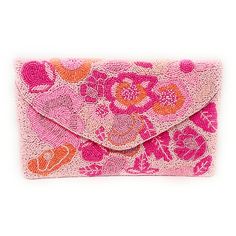 Pink Floral Beaded Clutch Purse, Floral Clutch Bag, Beaded Clutch Purse, Summer Beaded Bag, Party Clutch Purse, Birthday Gift, Pink Clutch - Etsy Pink Beaded Rectangular Clutch, Pink Rectangular Beaded Clutch, Rectangular Pink Beaded Clutch, Pink Beaded Clutch For Party, Pink Beaded Party Clutch, Pink Beaded Formal Bags, Formal Pink Beaded Bags, Pink Beaded Evening Clutch, Evening Pink Beaded Clutch